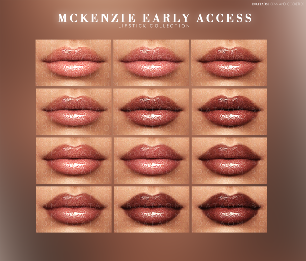 Alpha MCKENZIE LIPSTICK COLLECTION by simsfinds - The Sims 4 Custom Content