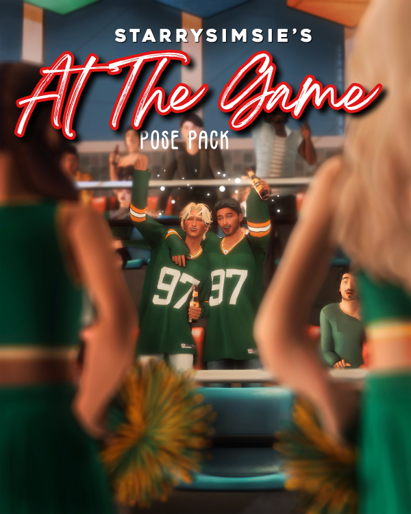 Mix At The Game Pose Pack by simsfinds - The Sims 4 Custom Content