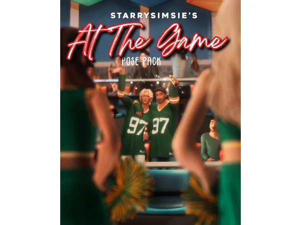 At The Game - Pose Pack by starrysimsie