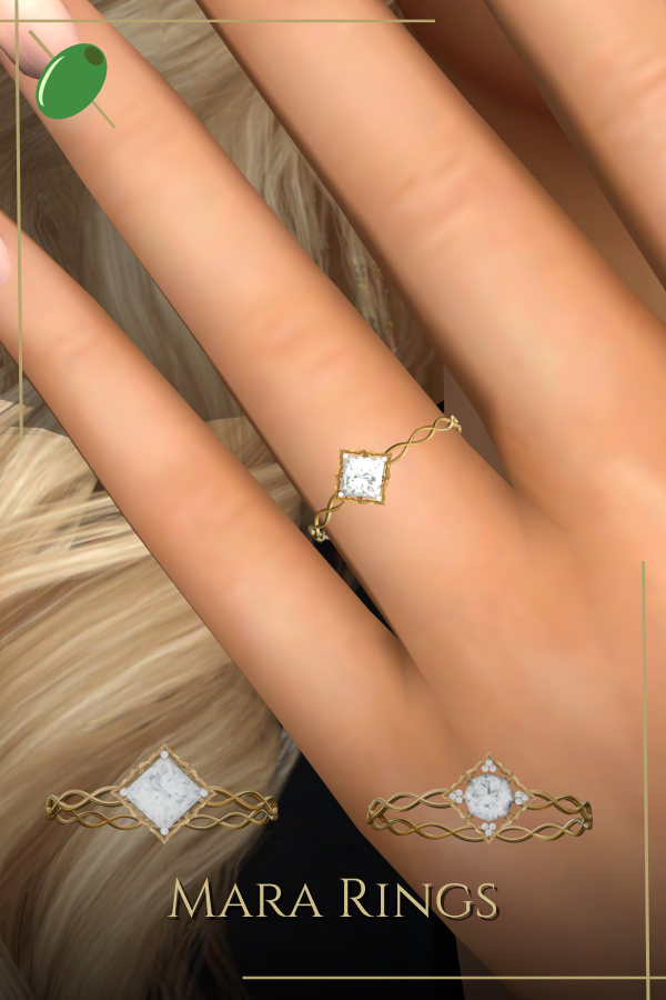 Mix Mara Rings by pitted0live - The Sims 4 Custom Content