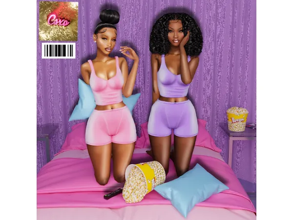 Alpha Slumber Set by cecesimsxo - The Sims 4 Custom Content