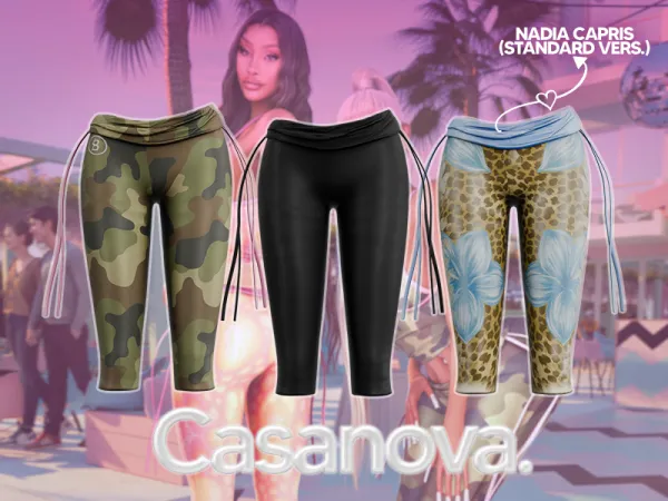Alpha Casanova Nadia Capris (Standard Version) - The Sims 4 Custom Content