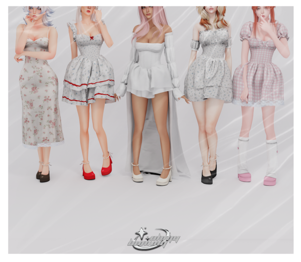 Alpha Coquette Dresses For You August Collection by ohmybunnny2 - The Sims 4 Custom Content
