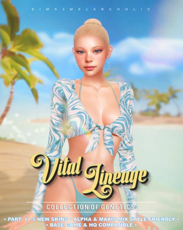 Alpha Vital Lineage collection of genetics by simsfinds - The Sims 4 Custom Content