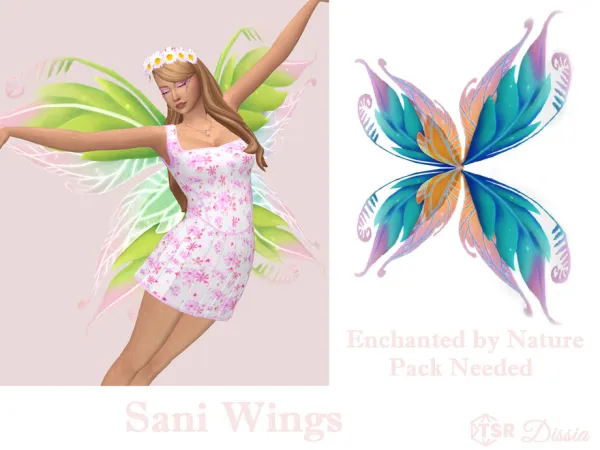 Maxis Match Sani Wings by thesimsresource - The Sims 4 Custom Content