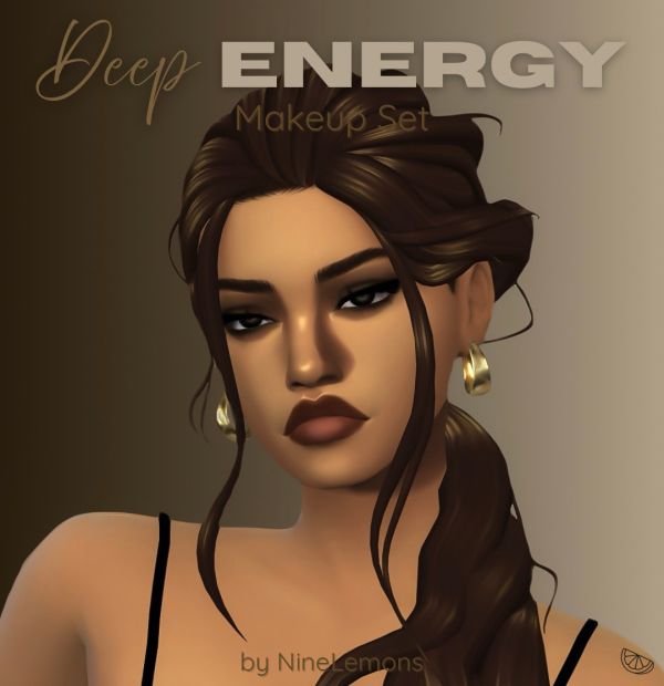 Maxis Match Deep Energy Make up Set by simsfinds - The Sims 4 Custom Content