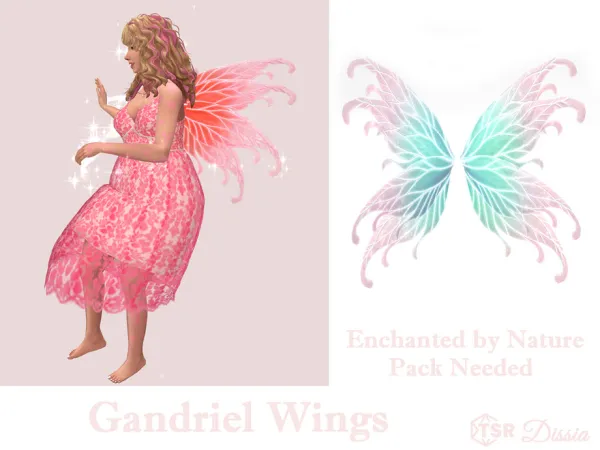 Maxis Match Gandriel Wings by Dissia - The Sims 4 Custom Content