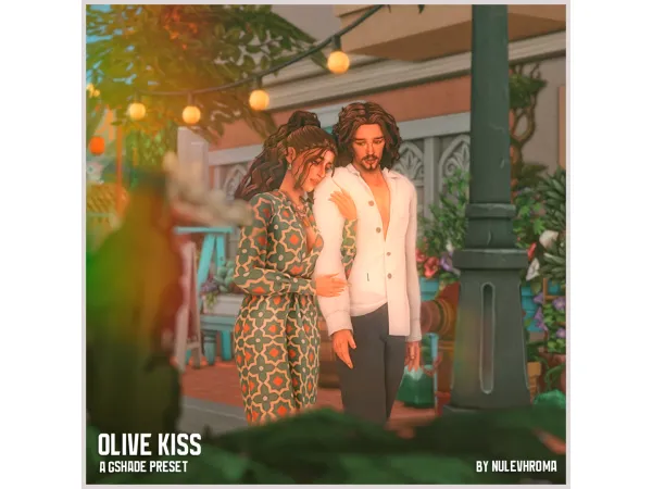 Mix GShade preset Olive Kiss by nulevhroma - The Sims 4 Custom Content