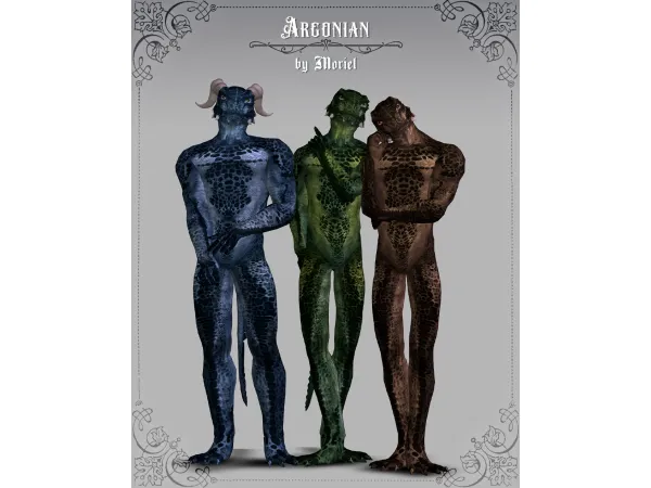 Mix Argonian Dragonborn by Moriel - The Sims 4 Custom Content