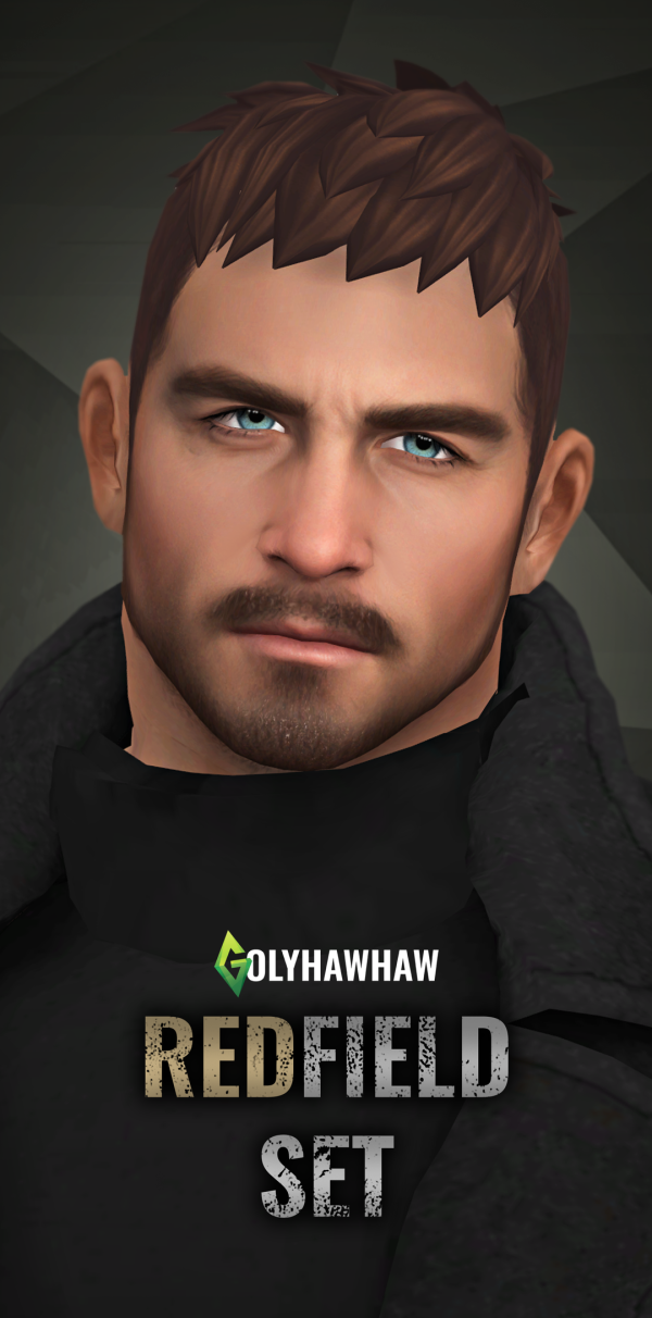 Mix CHRIS REDFIELD SET by simsfinds - The Sims 4 Custom Content