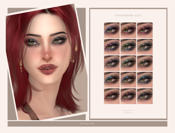 Alpha Eyeshadow 52 by simsfinds - The Sims 4 Custom Content