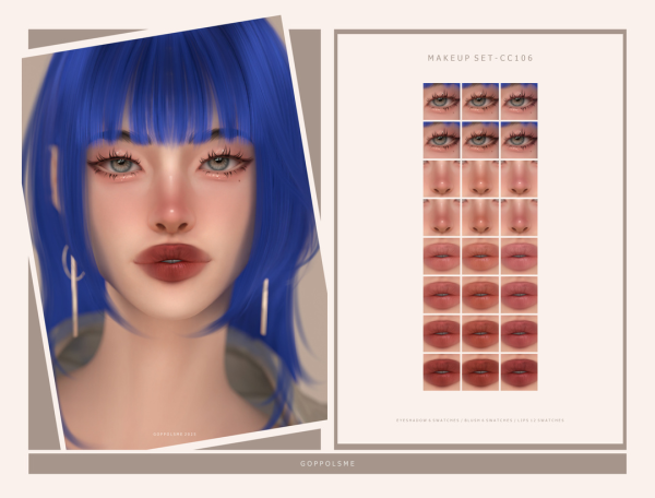 Alpha MAKEUP SET CC106 by simsfinds - The Sims 4 Custom Content
