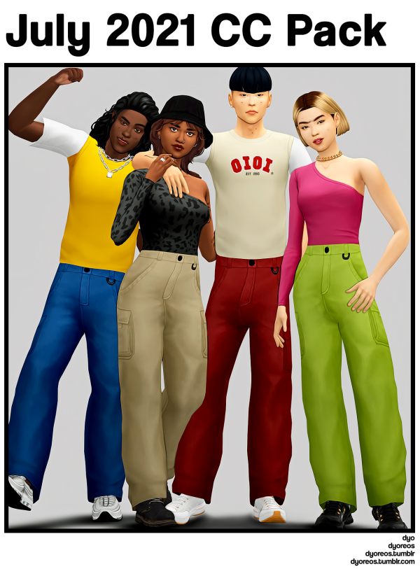 Maxis Match [Dyoreos] July 2021 Pack by simsfinds - The Sims 4 Custom Content