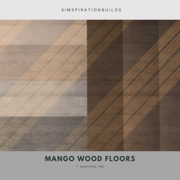 Alpha Mango Wood Floors by simsfinds - The Sims 4 Custom Content