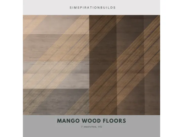 Alpha Mango Wood Floors by SimspirationBuilds - The Sims 4 Custom Content