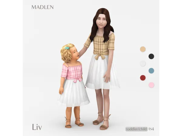 Maxis Match Liv Outfit by Madlen - The Sims 4 Custom Content