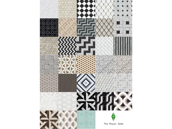 Losing My Marble Tile Flooring by trg-sims4-cc