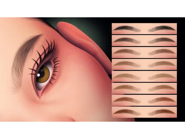 STRAIGHT SCULPTED EYEBROWS MC09 V2 by Cosimetic