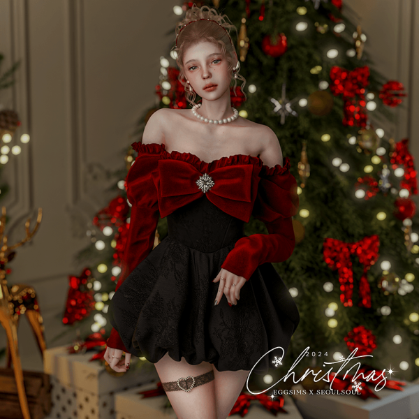 Alpha [EGGSIMS] 2024 X mas Acc set by simsfinds - The Sims 4 Custom Content