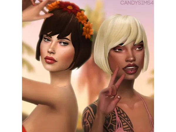 Maxis Match SUNSHINE HAIR - The Sims 4 Custom Content