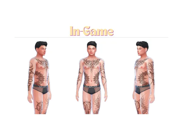 Mix RavenBlends Movies Tattoo by simsfinds - The Sims 4 Custom Content