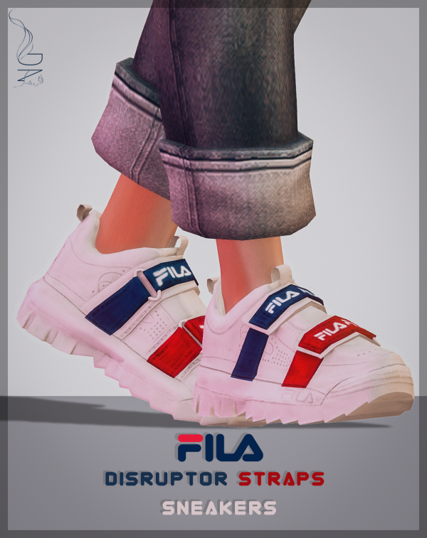 Mix Disruptor Straps Sneakers Female by sorensms - The Sims 4 Custom Content
