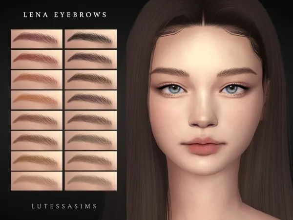 Alpha Lena Eyebrows - The Sims 4 Custom Content