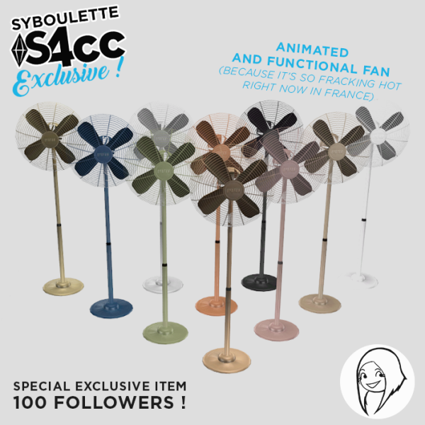 Alpha fan by simsfinds - The Sims 4 Custom Content