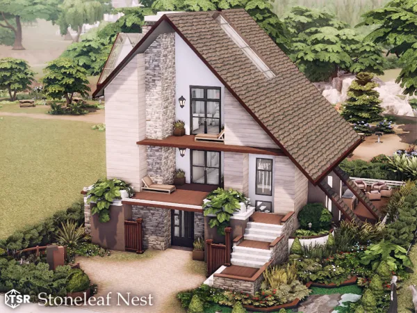 Maxis Match Stoneleaf Nest l noCC by simzmora - The Sims 4 Custom Content