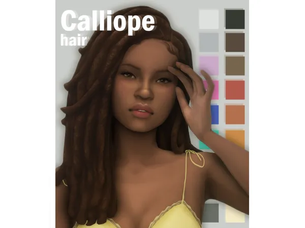 Maxis Match calliope hair by okruee - The Sims 4 Custom Content