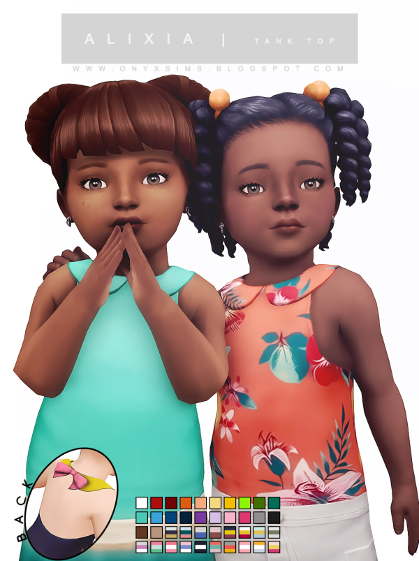 Maxis Match ALIXIA TANK TOP by simsfinds - The Sims 4 Custom Content