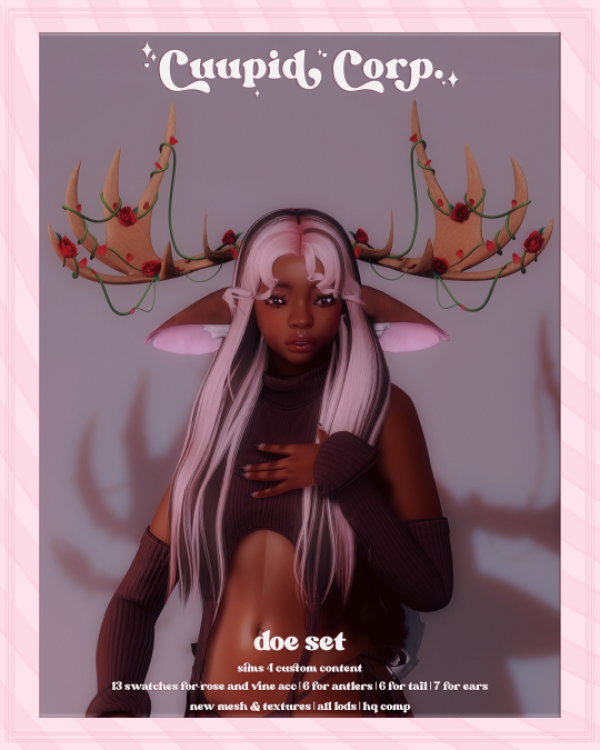 Alpha cuupid corp doe by missme12 - The Sims 4 Custom Content