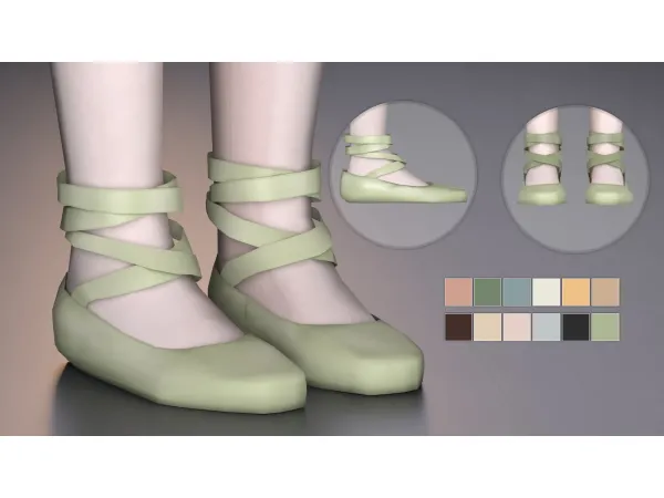 Maxis Match Fame Dance Studio BallerinaCShoes 2 by modcollective - The Sims 4 Custom Content