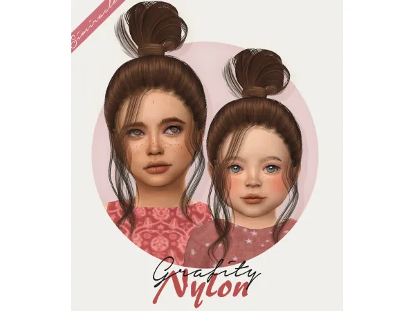 Alpha Grafity Nylon by simiracle - The Sims 4 Custom Content