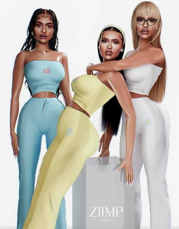 Alpha ALOHA SET by simsfinds - The Sims 4 Custom Content