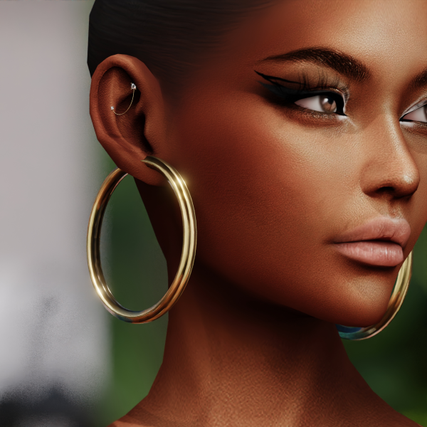 Alpha MablyStore Earrings Redonda by simsfinds - The Sims 4 Custom Content