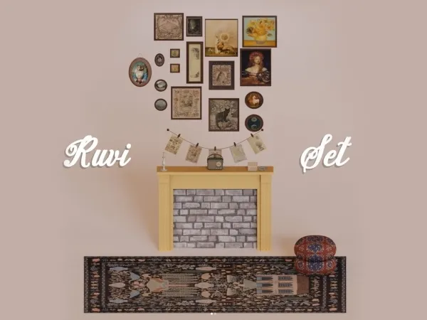 Alpha Ruvi Set by simsfinds - The Sims 4 Custom Content