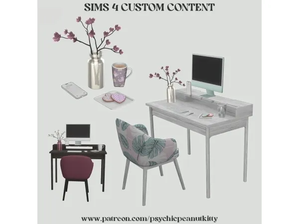 Alpha Home Office - The Sims 4 Custom Content