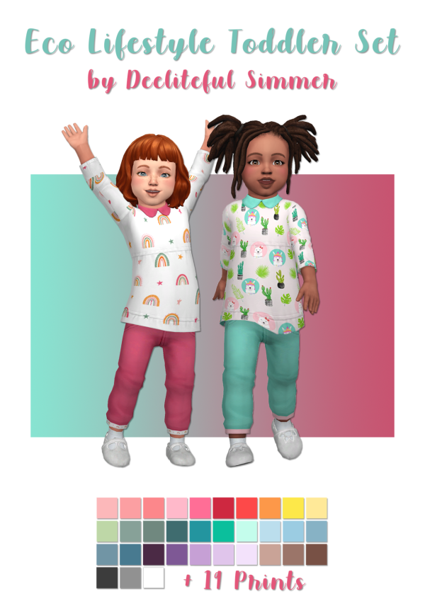 Maxis Match EL Toddler Recolors by simsfinds - The Sims 4 Custom Content