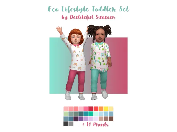 Maxis Match EL Toddler Recolors by deelitefulsimmer - The Sims 4 Custom Content