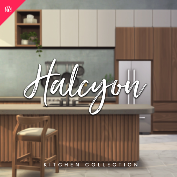 Maxis Match The Halcyon Kitchen Collection by simsfinds - The Sims 4 Custom Content