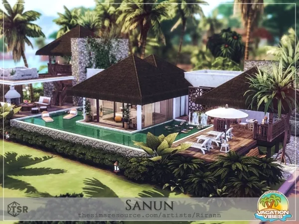 Maxis Match Vacation Vibes Sanun No by rirann - The Sims 4 Custom Content