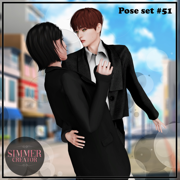 Mix Pose set 51 by simmer_creator - The Sims 4 Custom Content