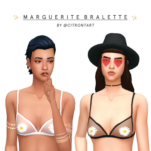 Maxis Match MARGUERITE BRALETTE by simsfinds - The Sims 4 Custom Content