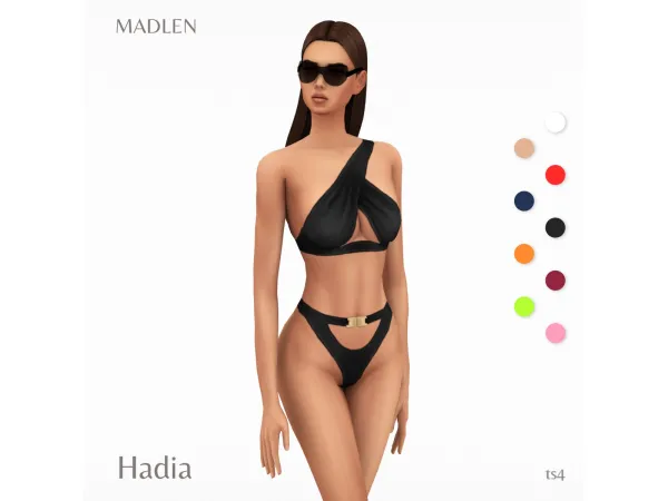 Maxis Match Hadia Swimsuit by Madlen - The Sims 4 Custom Content