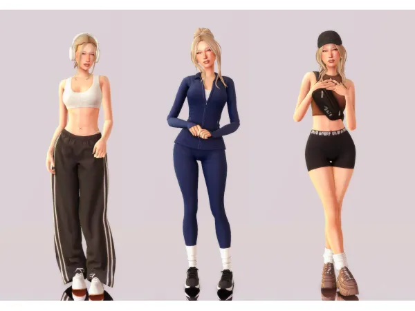 Maxis Match FEMALE SPORTSWEAR IDEAS by simsfinds - The Sims 4 Custom Content