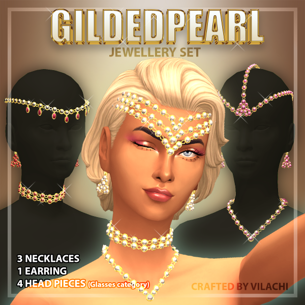 Maxis Match GILDEDPEARL Jewellery Set sims by simsfinds - The Sims 4 Custom Content