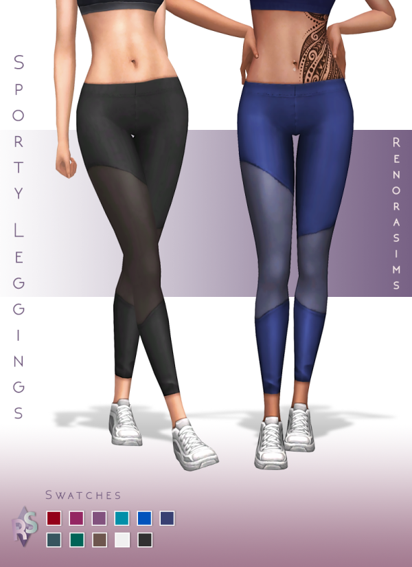 Maxis Match Sporty Leggings by simsfinds - The Sims 4 Custom Content