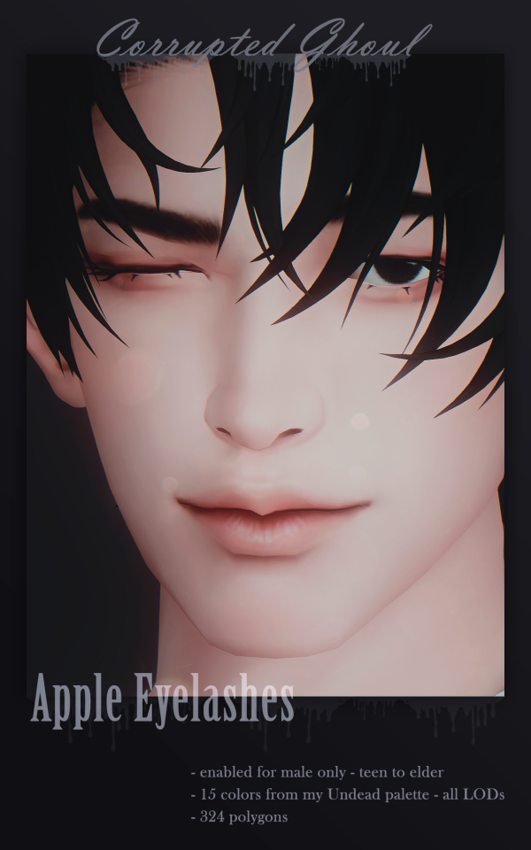 Maxis Match 3D Eyelashes Apple by simsfinds - The Sims 4 Custom Content