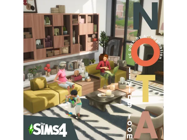 Maxis Match NOTA Living Room Pack imagination by S - The Sims 4 Custom Content